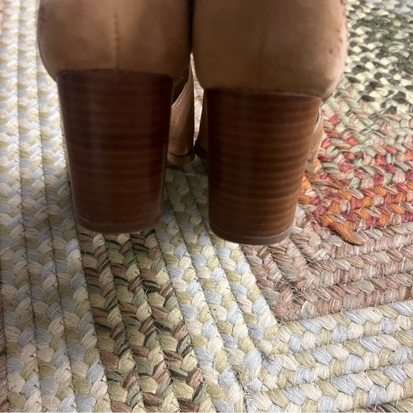 Jack Rogers Cameron Tan Suede Open Toe Booties size 7 1/2 - Picture 9 of 16